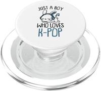 Kawaii Bunny KPOP Just A Boy Who Loves K-Pop Pop Boy PopSockets PopGrip para MagSafe