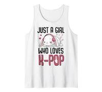 Kawaii Bunny KPOP Just A Girl Who Loves K-Pop Pop Girl Camiseta sin Mangas
