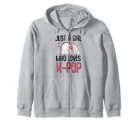 Kawaii Bunny KPOP Just A Girl Who Loves K-Pop Pop Girl Sudadera con Capucha