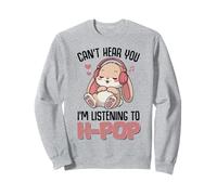 Kawaii Bunny KPOP no te Escucha Escuchando a K Pop Girl Sudadera