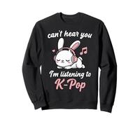Kawaii Bunny KPOP no te Escucha Escuchando a K Pop Girl Sudadera