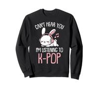 Kawaii Bunny KPOP no te Escucha Escuchando a K Pop Girl Sudadera