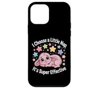 Kawaii Bunny Nap Quote I Choose Sleep Super Efectivo Divertido Carcasa para iPhone 12 Mini