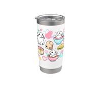 Kawaii Bunny Women Boys Girls Funny Graphic Japanese Anime Vaso térmico de acero inoxidable de doble pared