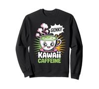 Kawaii Cafeína Cultura Pop Estética Japonesa Sudadera