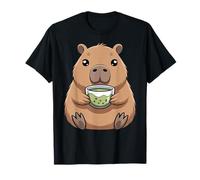 Kawaii Capibara Boba Tea Matcha Lover Mood Camiseta