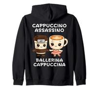 Kawaii Capuchino Asesino Bailarina Italiana Brainrot Meme Sudadera con Capucha