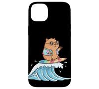 Kawaii Capybara Catching The Wave Carcasa para iPhone 14 Plus