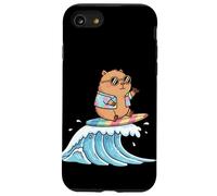 Kawaii Capybara Catching The Wave Carcasa para iPhone SE (2020) / 7/8
