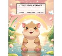Kawaii Capybara College Ruled Composition Notebook: Adorable Writing Space for Students, Journaling, Notes, and Daily Creative Expression - 7.50in x 9.25in, 110 Pages
