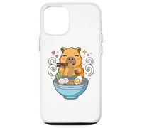 Kawaii Capybara Eating Ramen Noodles Cute Capybara Boy Girl Carcasa para iPhone 12/12 Pro