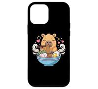 Kawaii Capybara Eating Ramen Noodles Cute Capybara Boy Girl Carcasa para iPhone 12 Mini
