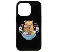 Kawaii Capybara Eating Ramen Noodles Cute Capybara Boy Girl Carcasa para iPhone 13 Pro