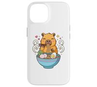 Kawaii Capybara Eating Ramen Noodles Cute Capybara Boy Girl Carcasa para iPhone 14