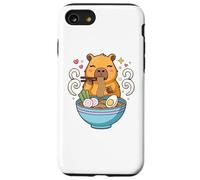 Kawaii Capybara Eating Ramen Noodles Cute Capybara Boy Girl Carcasa para iPhone SE (2020) / 7/8
