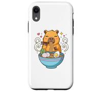 Kawaii Capybara Eating Ramen Noodles Cute Capybara Boy Girl Carcasa para iPhone XR