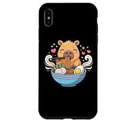 Kawaii Capybara Eating Ramen Noodles Cute Capybara Boy Girl Carcasa para iPhone XS MAX