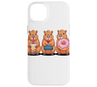 Kawaii Capybaras Té con Leche Video Game Gamer Donut Carcasa para iPhone 14 Plus
