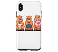 Kawaii Capybaras Té con Leche Video Game Gamer Donut Carcasa para iPhone XS MAX