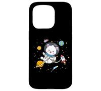 Kawaii Cartoon Kids Boys Astronaut Space Polar Bear Lover Carcasa para iPhone 15 Pro