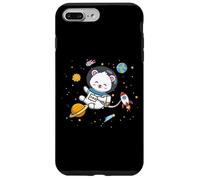 Kawaii Cartoon Kids Boys Astronaut Space Polar Bear Lover Carcasa para iPhone 7 Plus/8 Plus