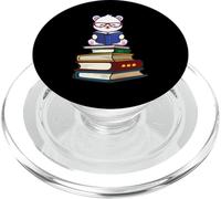 Kawaii Cartoon Kids Girls Books Reading Polar Bear Lover PopSockets PopGrip para MagSafe