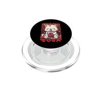 Kawaii Cat Boba Anime Kitten Love Bubble Tea Neko Cat PopSockets PopGrip para MagSafe