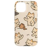 Kawaii Cat Cartoon Funny Mischief Kitty Chaos Pattern Carcasa para iPhone 14