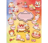 Kawaii Cat Composition Notebook: Cute Pastel Kitty Journal for School, Work & Daily Journaling | Wide Ruled, 120 Pages, 7.5" x 9.25"