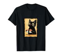 Kawaii Cat Eating Sushi Cute Anime Kitty Slice Camiseta