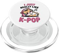 Kawaii Cat KPOP No Siempre Escucha K-Pop Pop Chica PopSockets PopGrip para MagSafe