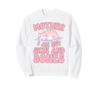 Kawaii Cat Mother I Am But Skin and Bones Humor Felino Sudadera