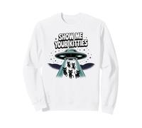 Kawaii Cat MUÉSTRAME Tus Gatitos Secuestro OVNI Mom Ramen Sudadera