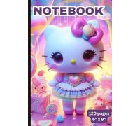 Kawaii Cat Notebook: Cute 6x9 Ruled Journal with Adorable Pastel Cat Cover for School, College, Work, or Journaling