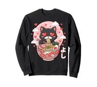 Kawaii Cat Ramen Anime Noodles Japanese Aesthetic Sudadera