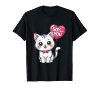Kawaii Cat Soy Into You Juego de Palabras de Comida Camiseta