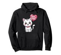 Kawaii Cat Soy Into You Juego de Palabras de Comida Sudadera con Capucha