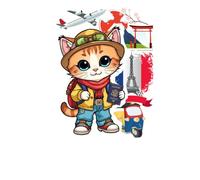 Kawaii Cats Around The World: 30 Cute Travel Adventures Coloring Book