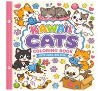 Kawaii Cats: Coloring Book for Kids