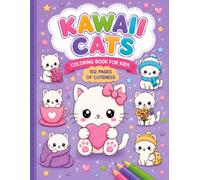 Kawaii Cats: Coloring Book for Kids: 50 Cute and Easy Kittens to Color (Kitty Studio Kawaii Coloring Collection)