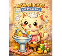 Kawaii Cats Everyday Life Coloring Book: Cute and Relaxing Coloring Pages of Adorable Cats in Daily Activities