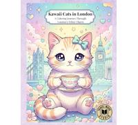 Kawaii Cats in London: A Coloring Journey Through London’s Feline Charm