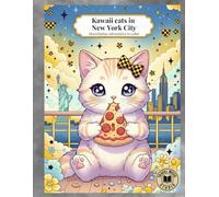 Kawaii cats in New York City: Meowhattan adventures to color