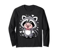 Kawaii Cerdo Disfraz de Mapache Cerdos Manga Larga