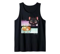 Kawaii Chibi Cat Ramen Anime Manga Japonés Otaku Camiseta sin Mangas