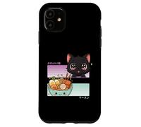 Kawaii Chibi Cat Ramen Anime Manga Japonés Otaku Carcasa para iPhone 11