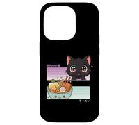 Kawaii Chibi Cat Ramen Anime Manga Japonés Otaku Carcasa para iPhone 14 Pro