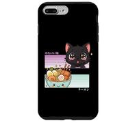 Kawaii Chibi Cat Ramen Anime Manga Japonés Otaku Carcasa para iPhone 7 Plus/8 Plus