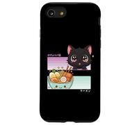 Kawaii Chibi Cat Ramen Anime Manga Japonés Otaku Carcasa para iPhone SE (2020) / 7 / 8