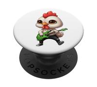 Kawaii Chibi Divertido Guitarrista Rocker PopSockets PopGrip Adhesivo